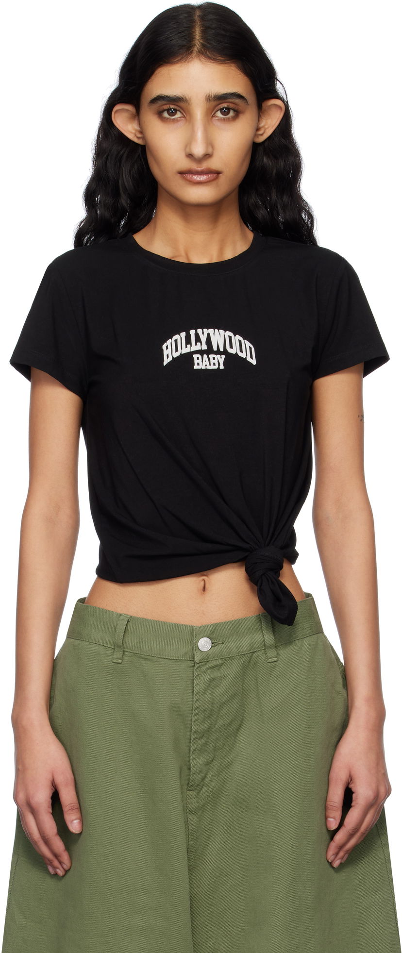 Majica MISBHV MISBHV Hollywood Baby Knotted T-Shirt Črna | 250W136