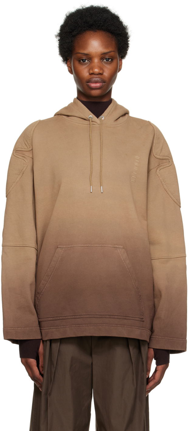 Pulover Dion Lee Padded Sunfade Hoodie Rjava | C3093R23
