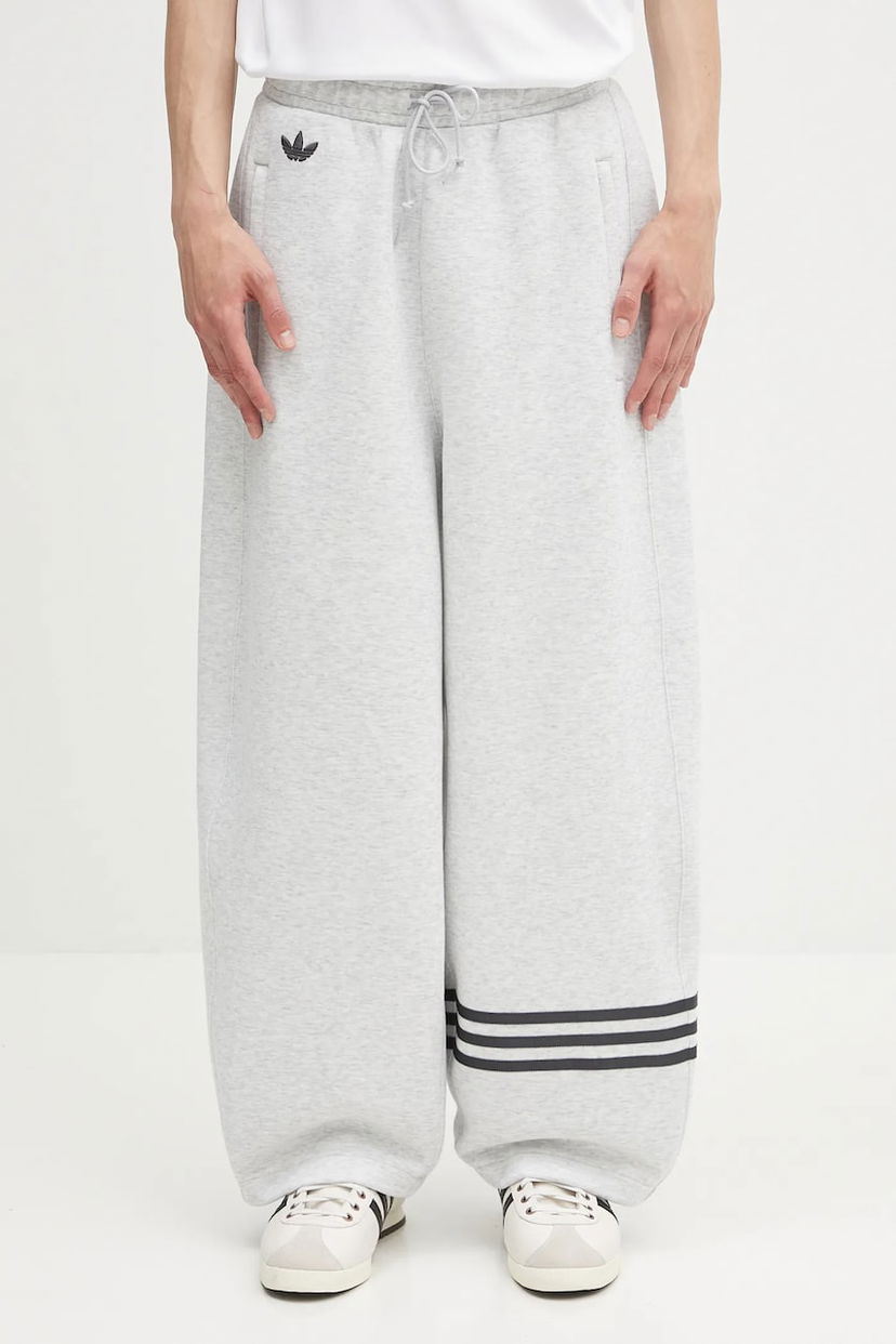 Trenirka adidas Originals Neuclassics Wide Leg Sweatpants Siva | JW5443