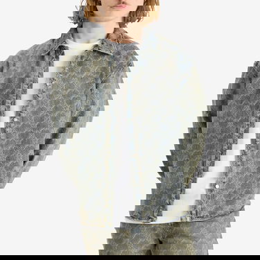 Srajce DAILY PAPER Daily Paper Shield Laser Denim Shirt, Size Large Modra | 2511154, 2