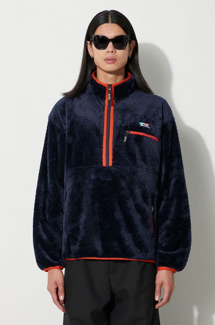 Pulover Manastash Poppy Thermal Fleece Sweatshirt Modra | 7923252017