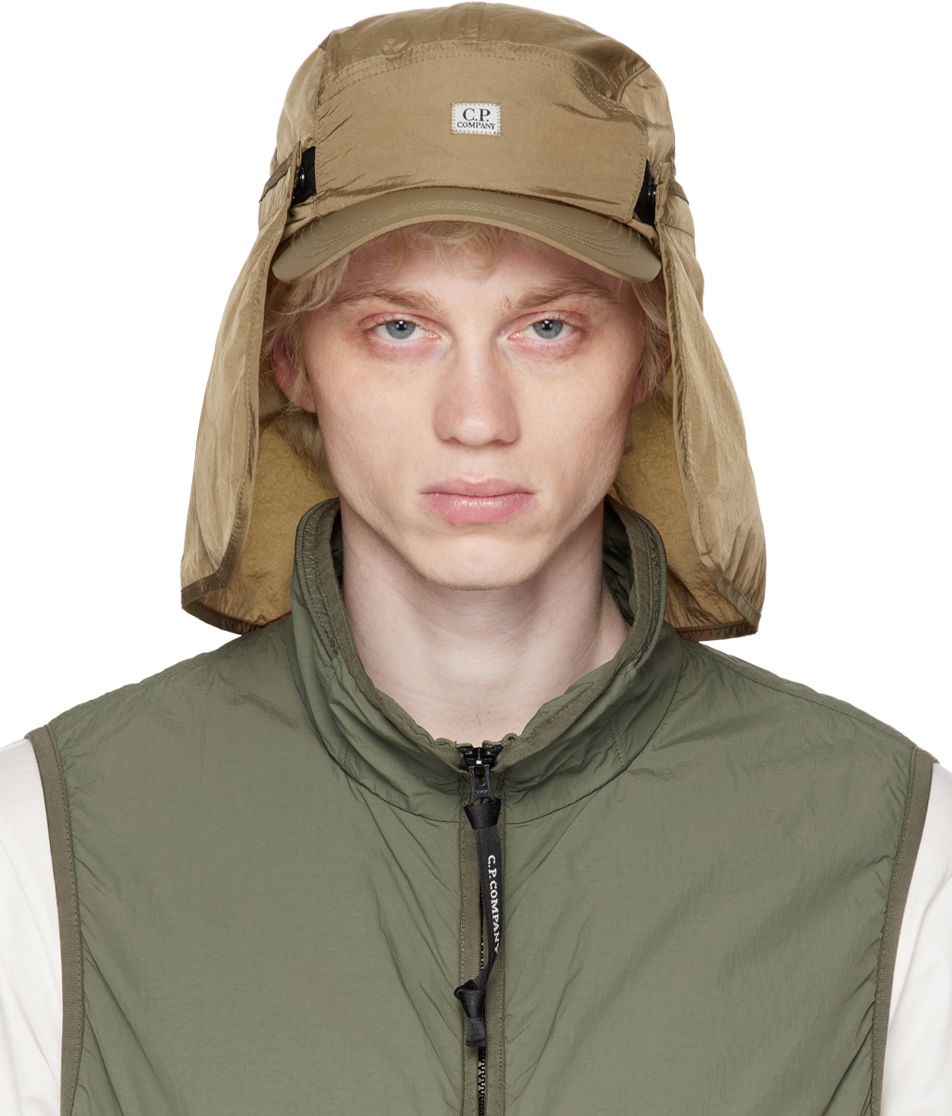 Kapa C.P. Company Chrome-R Neck Flap Cap Zelena | 14CMAC210A-005904A, 0