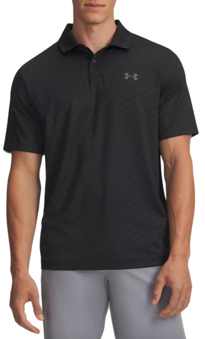Polo majica Under Armour Under Armour Matchplay Printed Polo Shirt Črna | 1377377-010