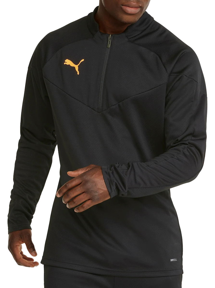 Pleteni pulover Puma Puma individualFINAL Training 1/4 Zip Top Črna | 65795045, 0