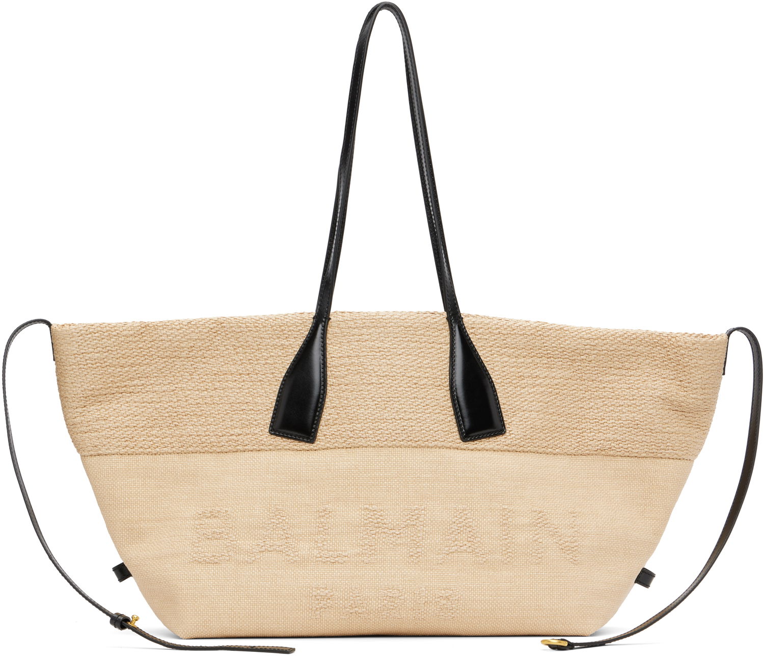 Tote bag Balmain Track Raffia Tote Bež | FM1FI272TJHD, 0
