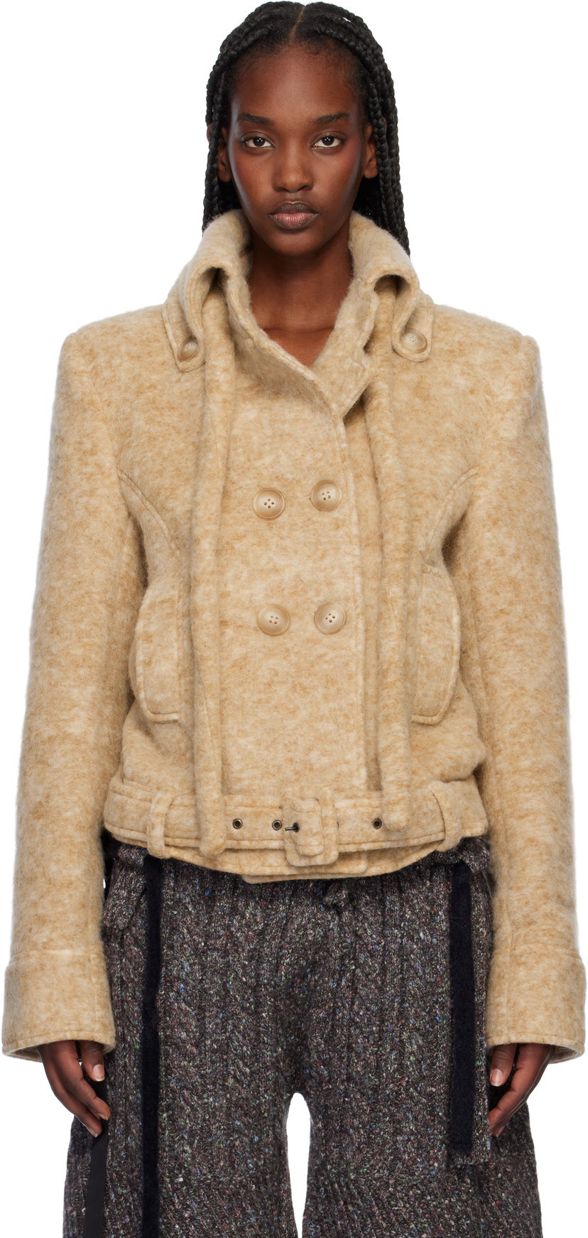Jakna Ottolinger Ottolinger High Collar Jacket Bež | 2223060401