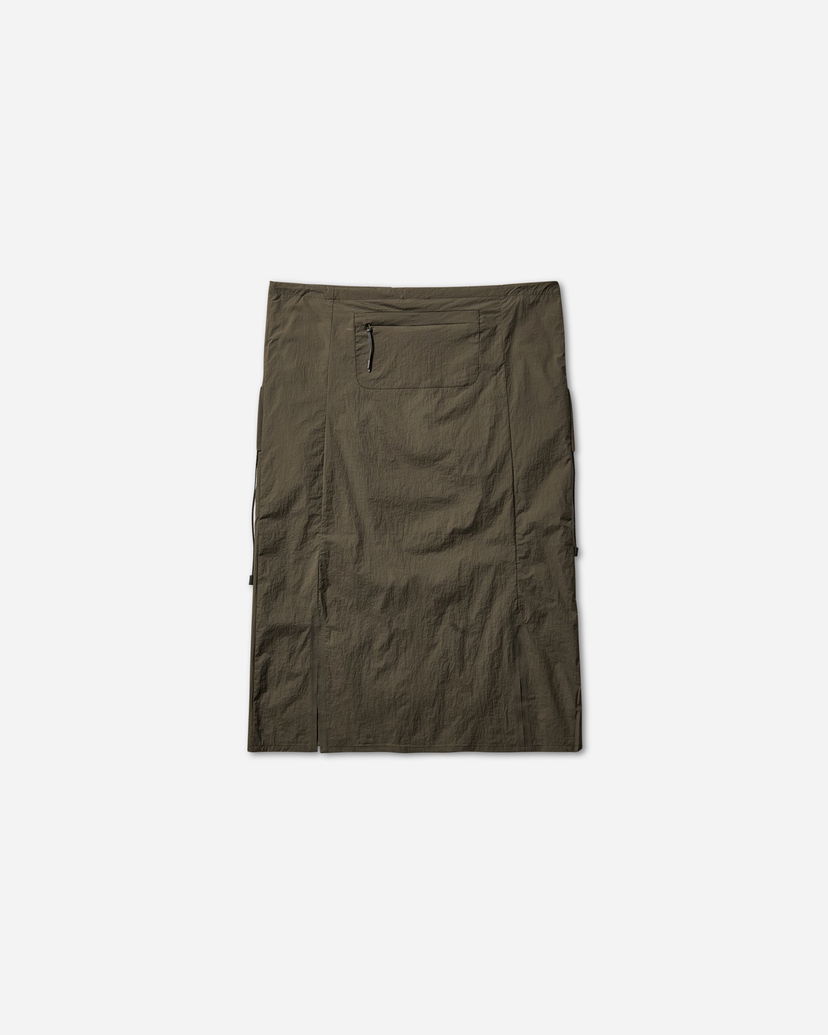 Krila ROA See-Through Mid Skirt Rjava | RBWW050FA28 GRN0012