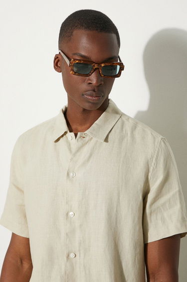 Srajce Samsoe Samsoe Samsoe Samsoe Saavan Regular Fit Linen Shirt Bež | M24100052, 4