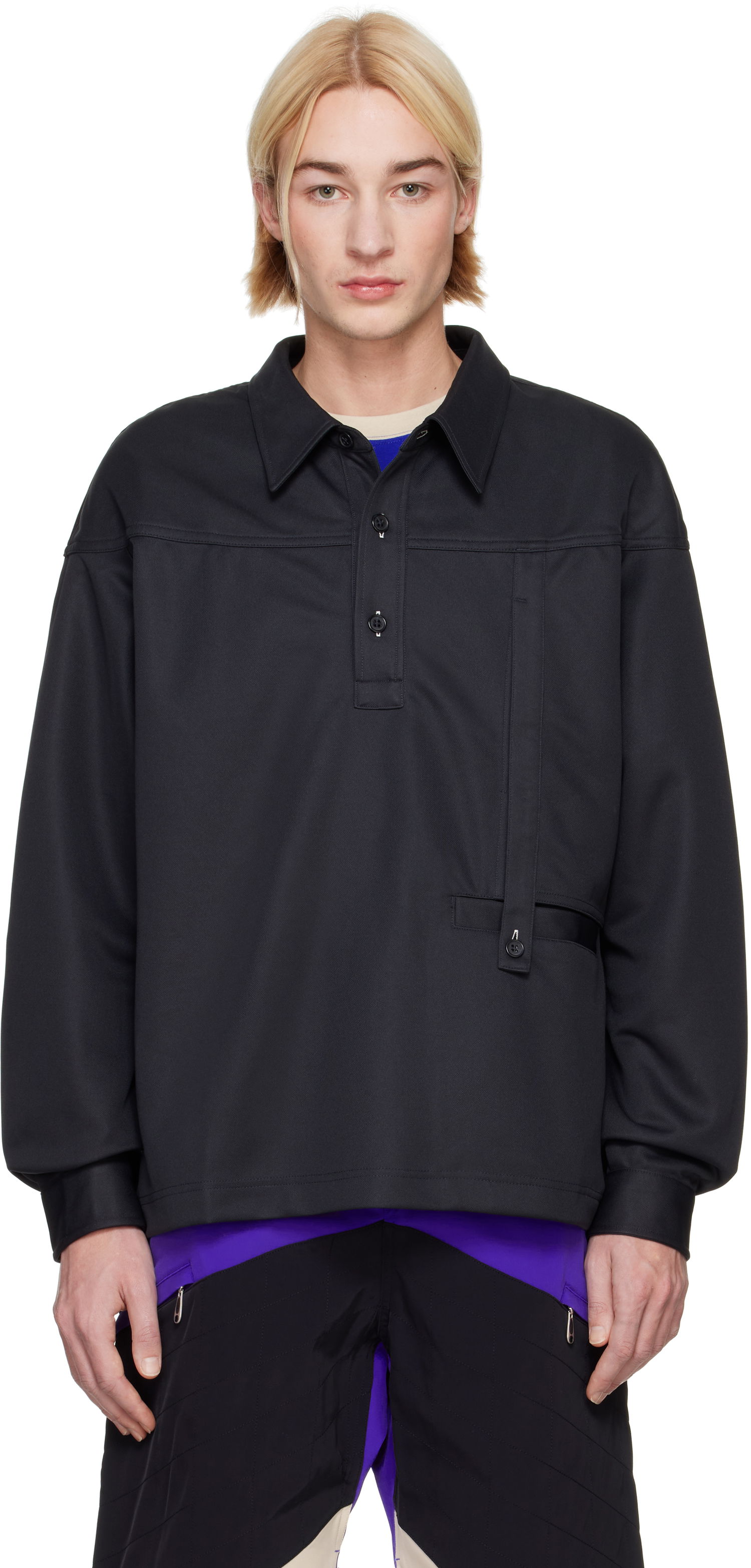 Srajce Asics Ormosiancy Pullover Shirt Črna | 2203A302, 0
