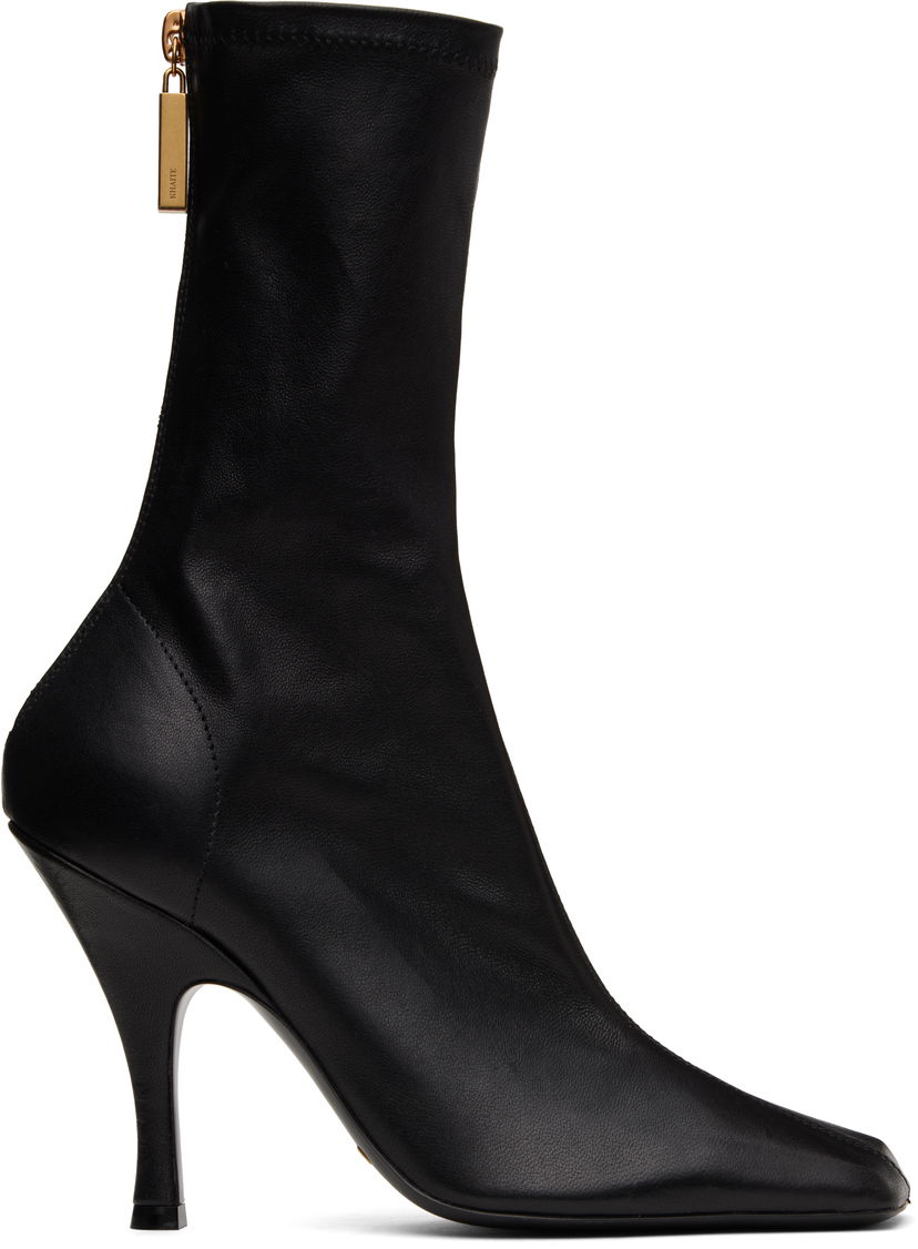 Superge in čevlji Khaite KHAITE Eva Mid Calf Boots Črna | F1097-836