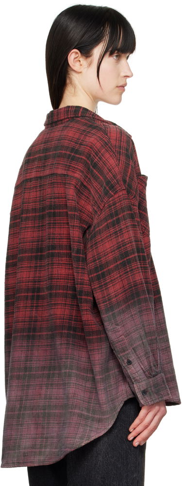 Srajce R13 R13 Dip-Dye Plaid Overshirt Rdeča | R13WR015-R460B, 2