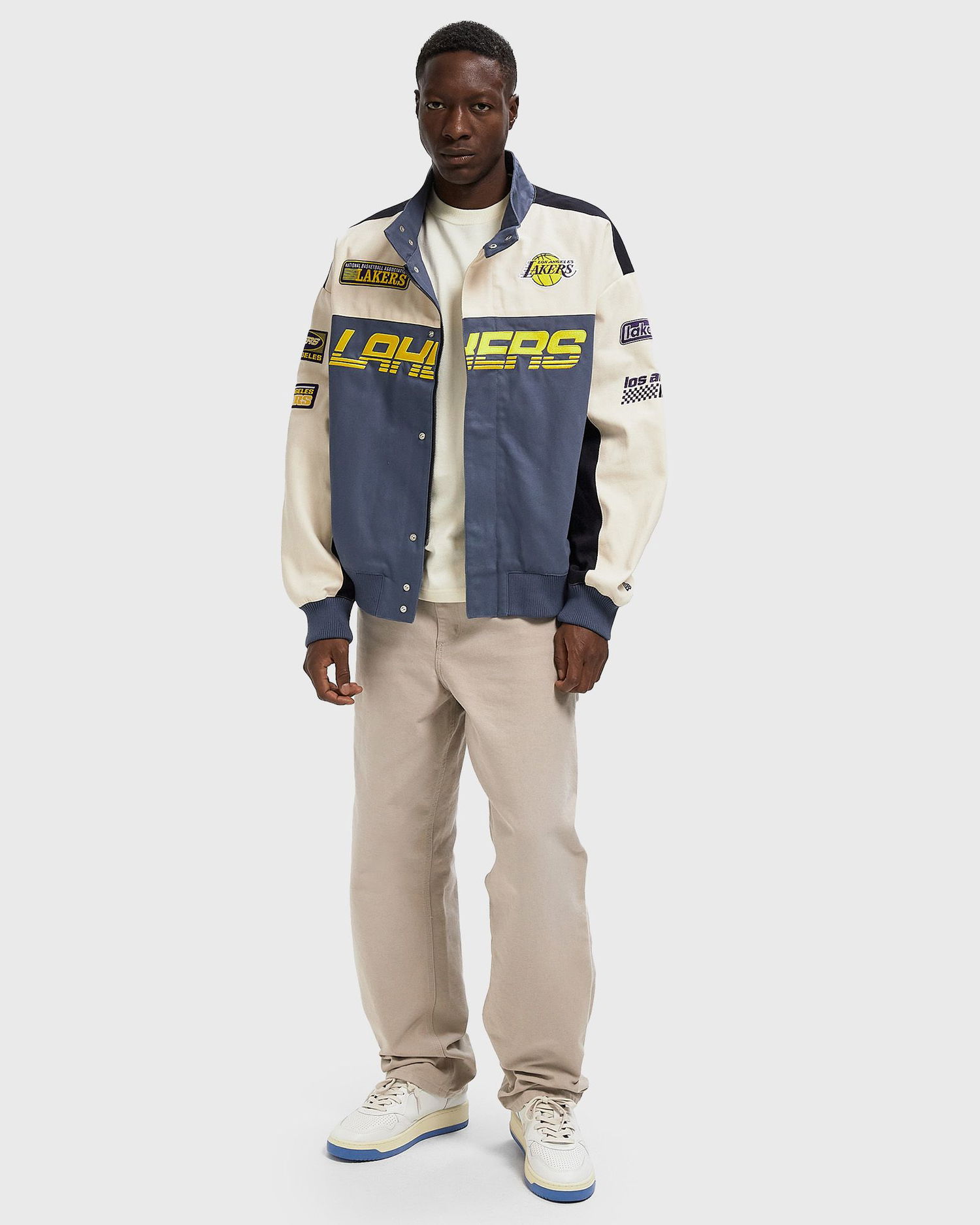 Jakna New Era Los Angeles Lakers NBA Motorsport Jacket Modra | 60684335, 1