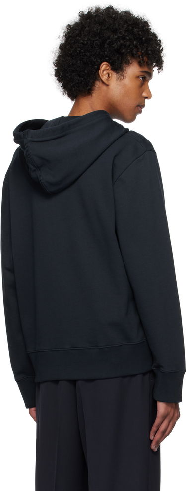 Pulover Courrèges Courrèges Buttoned Hoodie Črna | 125JHO037JS0120, 2