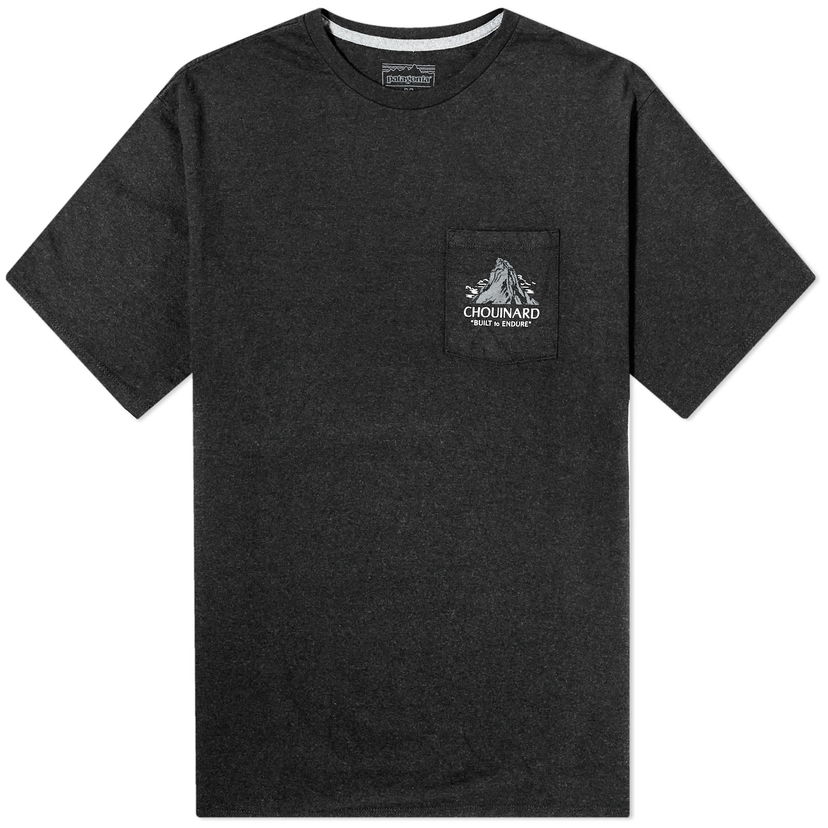 Majica Patagonia Chouinard Crest Pocket Responsibili-Tee Črna | 37770I-NBK
