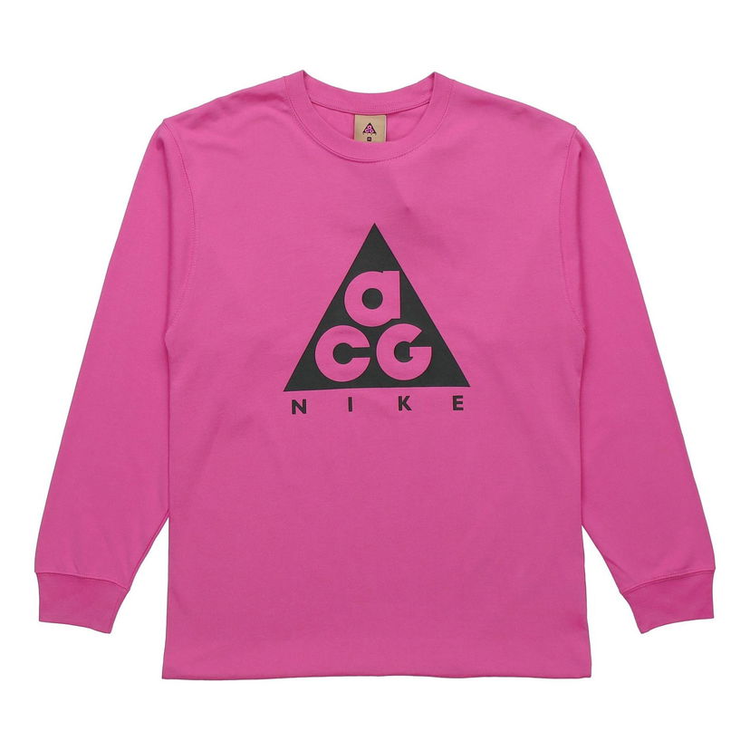 Pleteni pulover Nike ACG Round Neck Long Sleeve T-Shirt Roza | BQ7203-623