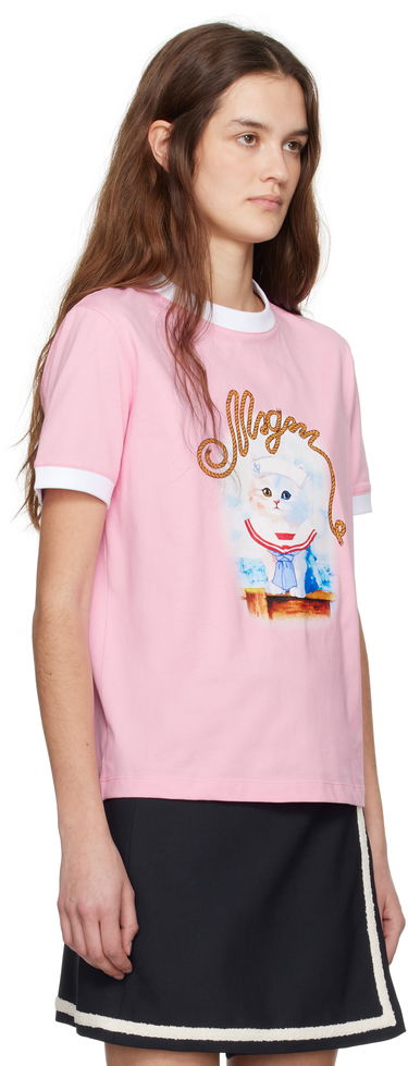 Majica MSGM White Graphic Print T-Shirt Bela | 3841MDM152 257002, 4
