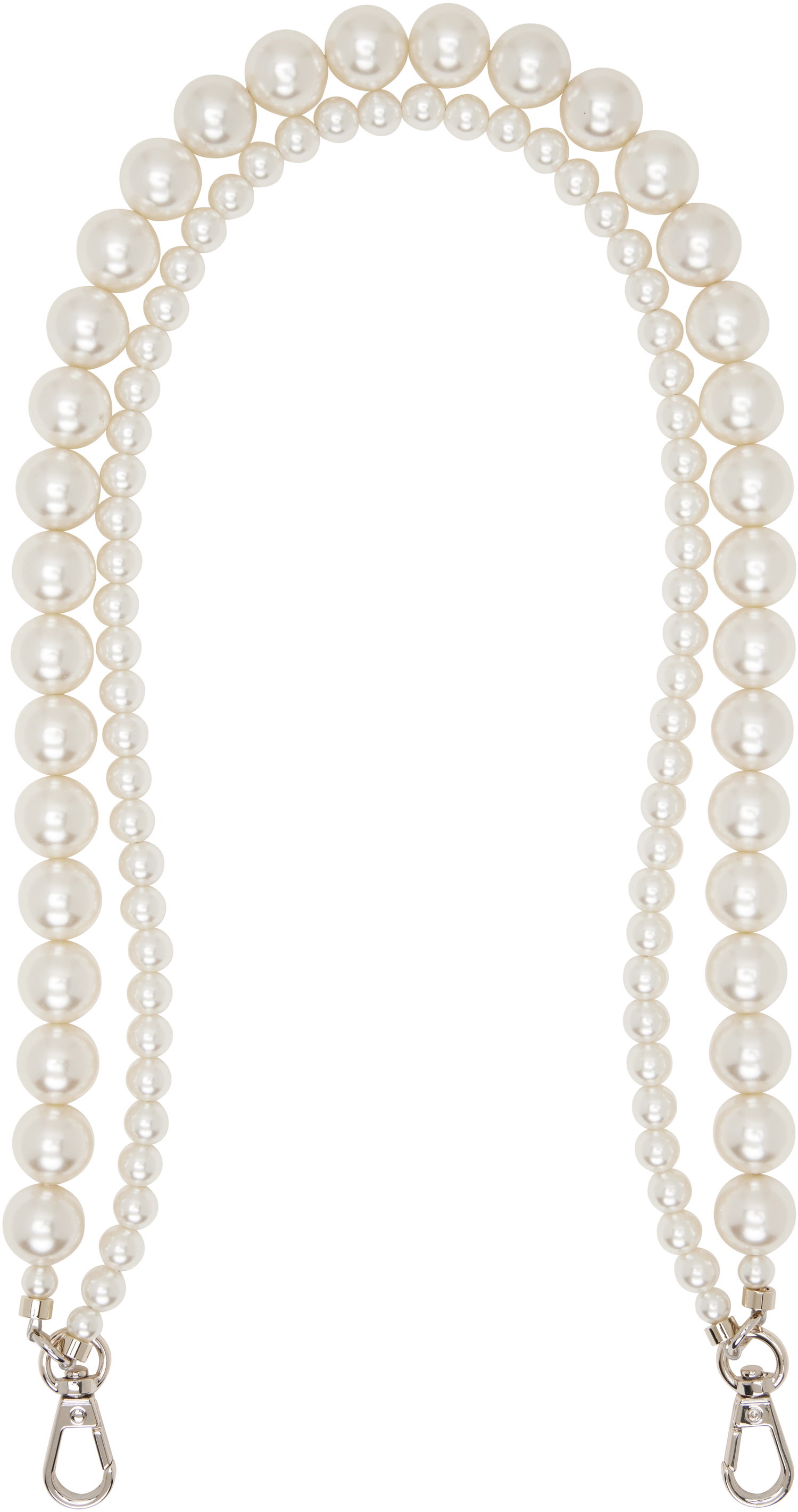 Ogrlica Simone Rocha Simone Rocha Faux-Pearl Bag Strap Bela | STRAP2-M 0904, 0