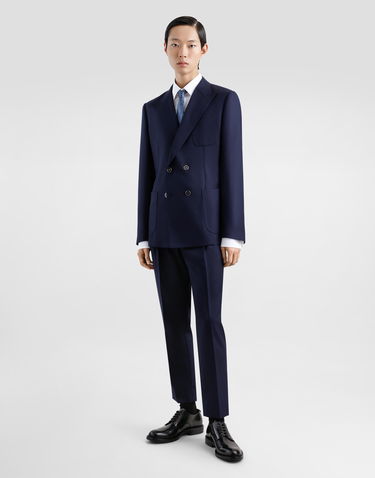 Hlače Dolce & Gabbana Dolce & Gabbana Wool Dress Pants With Double Darts Mornarica | GV4EETFM2GUB0665, 1