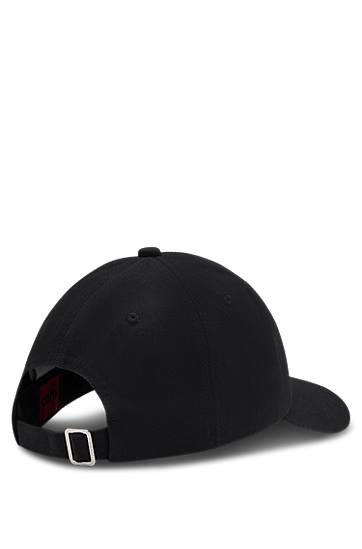 Kapa BOSS HUGO Cotton-twill Cap with Embroidered Logo Črna | 50546591, 1