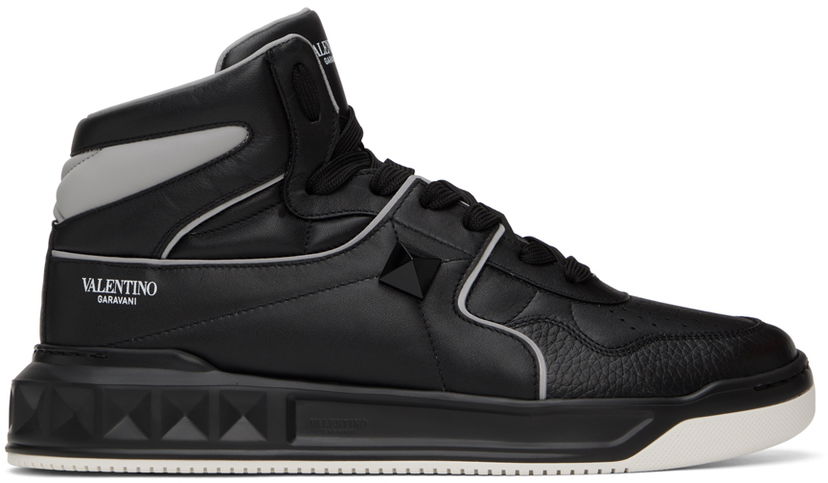 Superge in čevlji Valentino Valentino Garavani One Stud High-Top Črna | 2Y2S0E63NWN