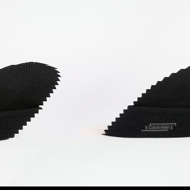 Beanie CALVIN KLEIN Calvin Klein Patch Chunky Rib Beanie Črna | LV04D8058G UB1, 0