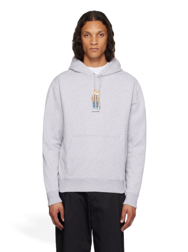 Pulover MAISON KITSUNÉ Dressed Fox Hoodie Bela | LM00304KM0001