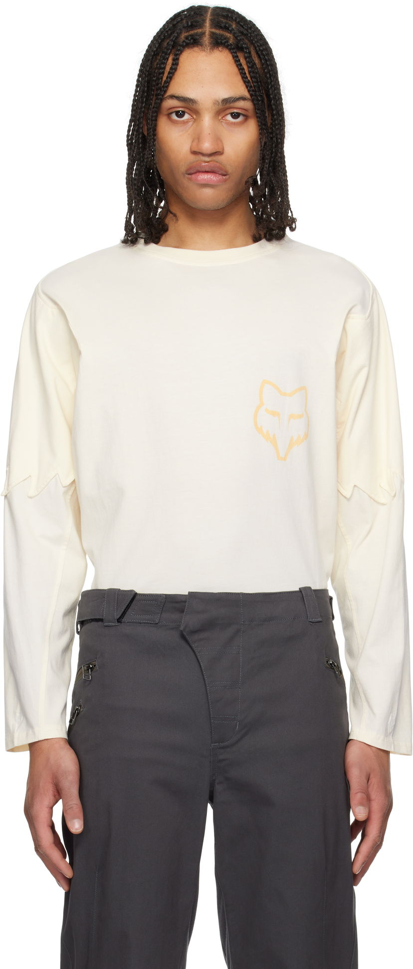 Majica KIKO KOSTADINOV Kiko Kostadinov Fox Racing Edition Long Sleeve T-Shirt Bež | 36885-244