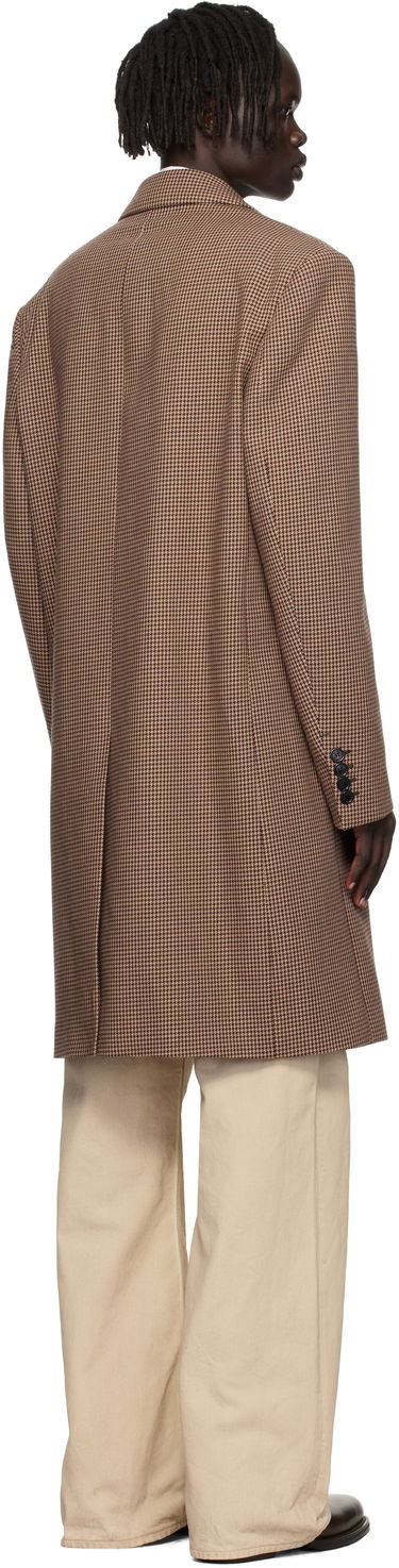 Plašči Acne Studios Acne Studios Houndstooth Wool Coat Rjava | B90830-, 2
