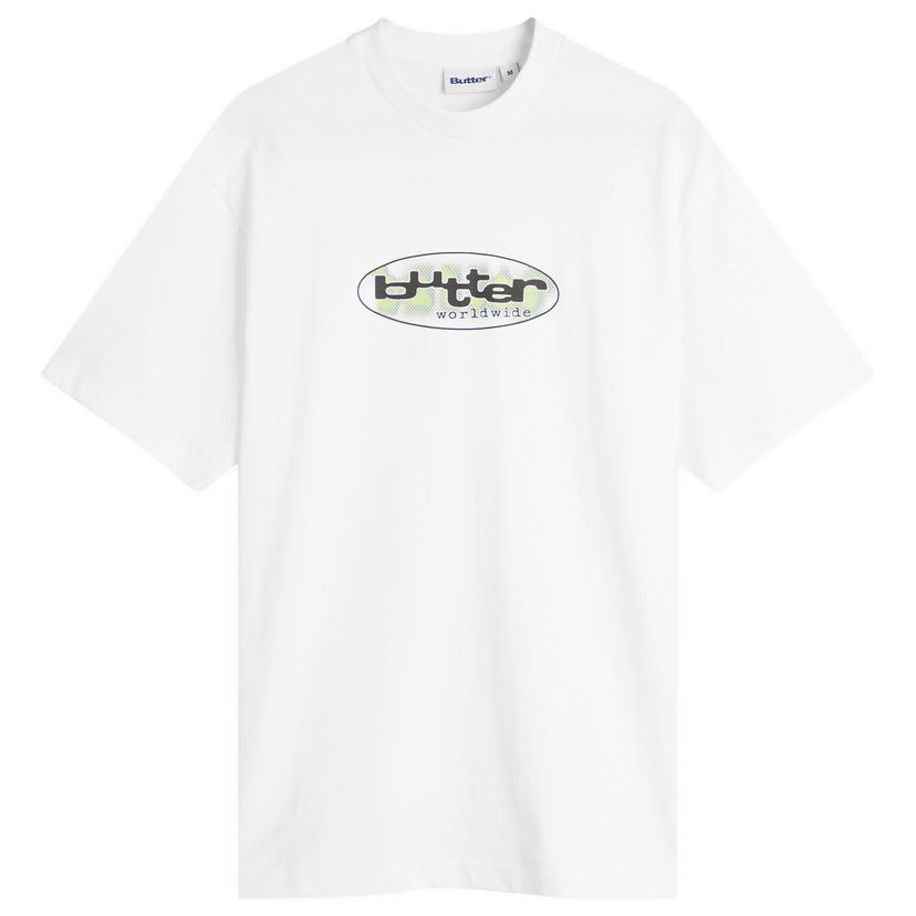 Majica Butter Goods Vortex T-Shirt, Size Large Bela | BG252111-WHT