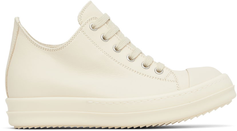 Superge in čevlji Rick Owens Rick Owens Hollywood Low Sneaks Bela | RO01E7891 LCO