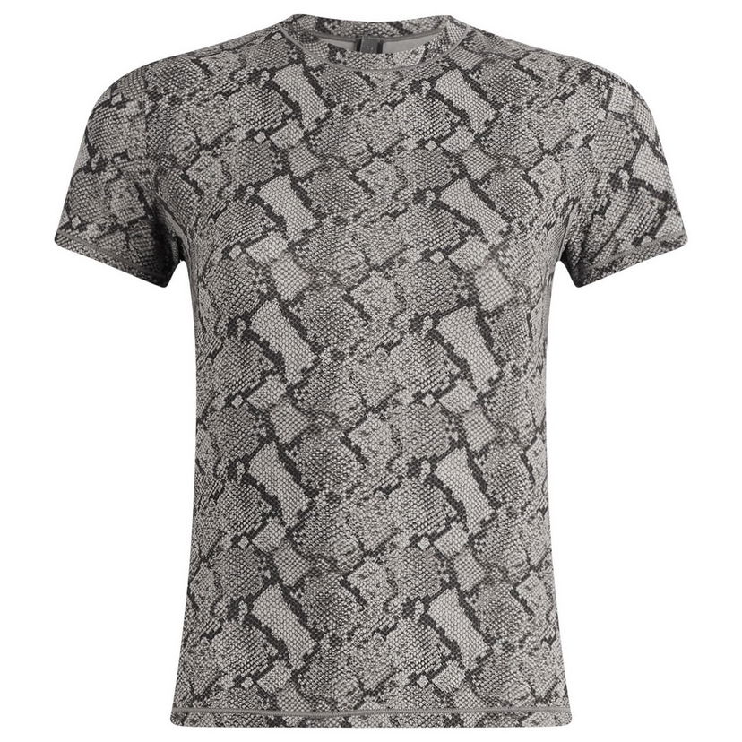 Majica SKIMS Fits Everybody Snake Print Short Sleeve T-Shirt Siva | TP-TSH-9048-GSP