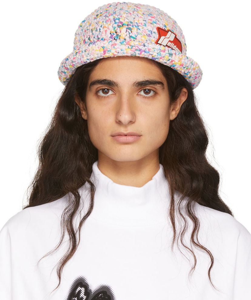 Klobuk We11done Crochet Logo Bucket Hat Večbarvna | WD-KH1-22-650-U-BK