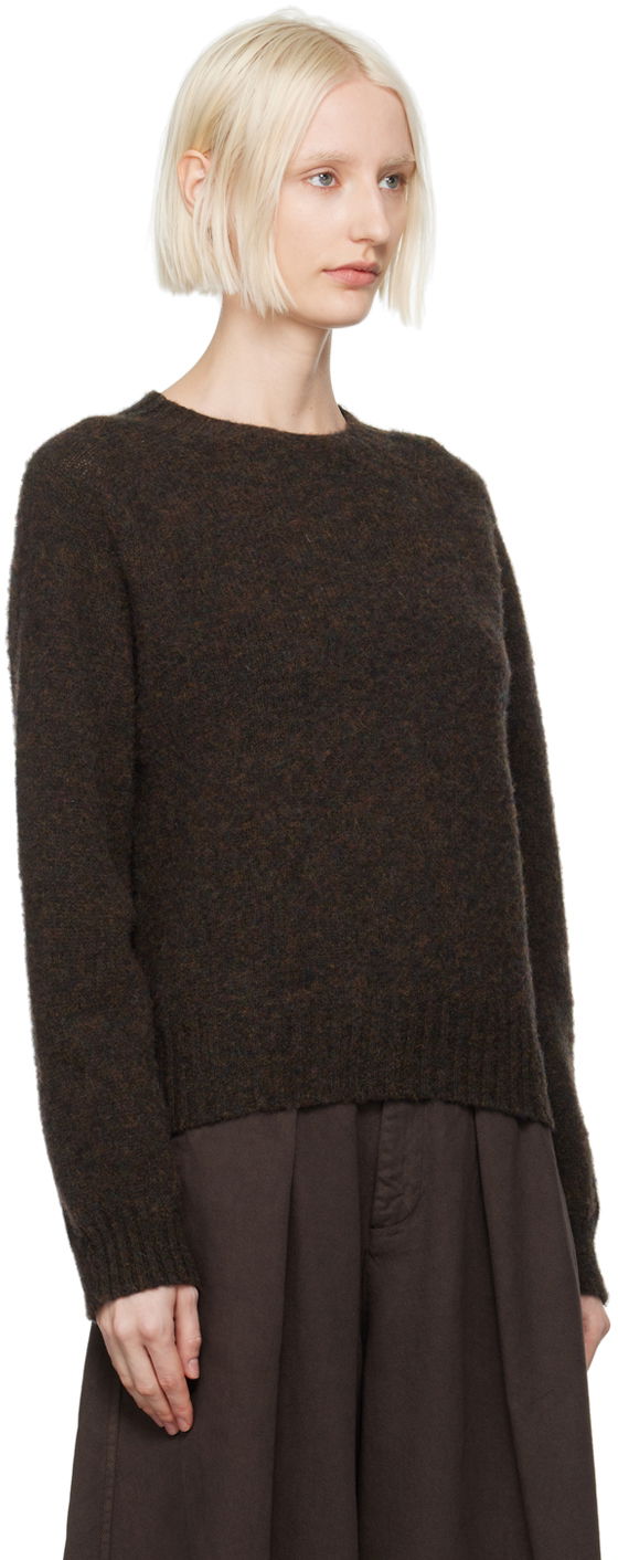 Pleteni pulover YMC Jets Relaxed Fit Knitted Sweater Rjava | Q8XAA, 1