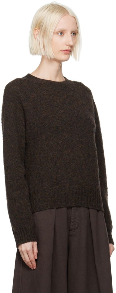 Pleteni pulover YMC Jets Relaxed Fit Knitted Sweater Rjava | Q8XAA, 1