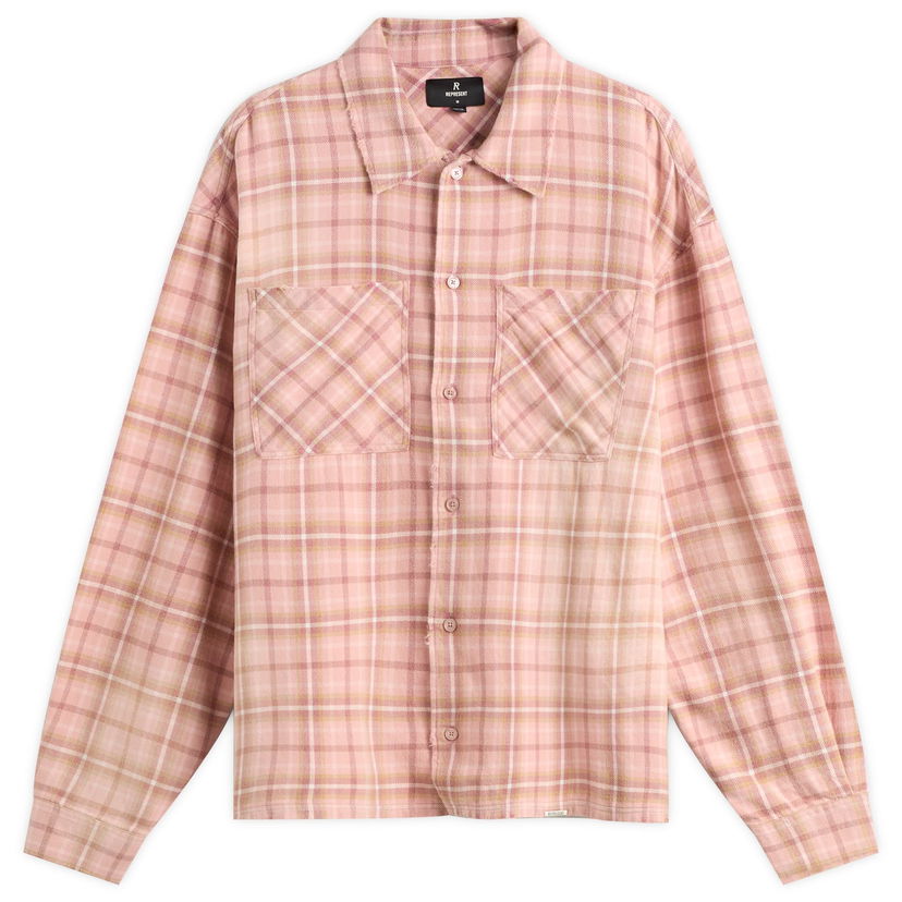 Srajce Represent Clo Men's Flannel Checked Shirt Roza | MLM100106-24