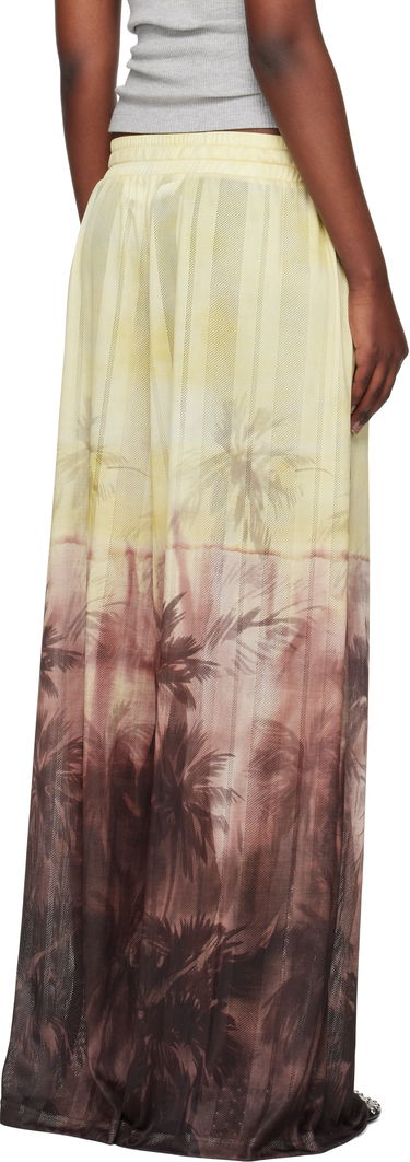 Krila Palm Angels Palm Angels Sunset Palms Mesh Trousers Rumena | PWCA154S25FAB0012010, 2
