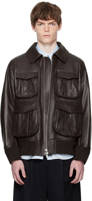 Bomber jakna Simone Rocha Simone Rocha Oversized Multi-Pocket Aviator Jacket Rjava | 6130 0456, 0