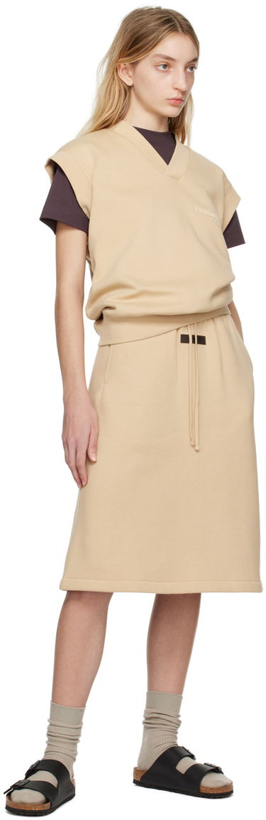 Krila Fear of God Fear of God ESSENTIALS Drawstring Midi Skirt Bež | 160BT225034FW, 3