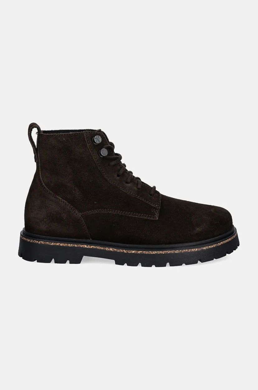 Superge in čevlji Birkenstock Highwood Lace Mid Suede Leather Narrow Fit Boots Rjava | 1028940