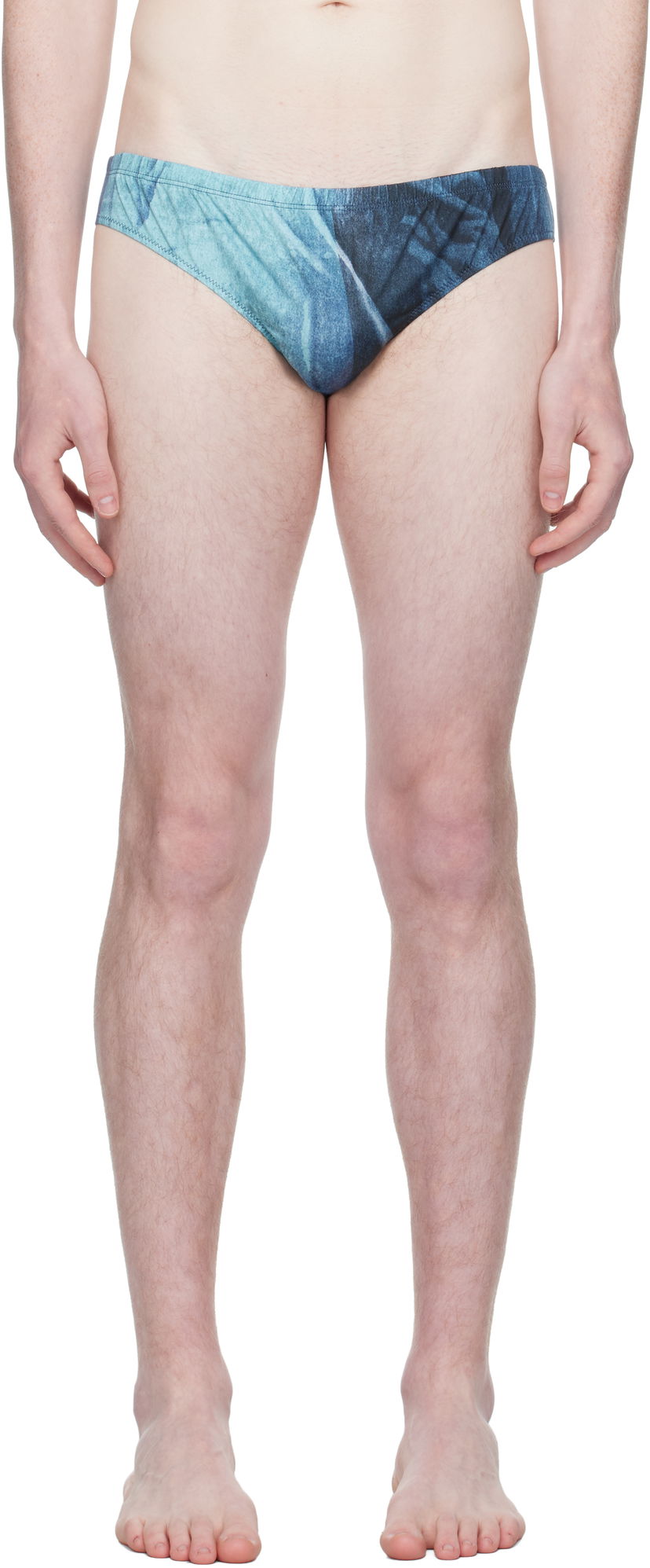Kopalke Jean Paul Gaultier Jean Paul Gaultier Printed Swim Briefs Modra | 25/03-M-SW064-J010P-5557