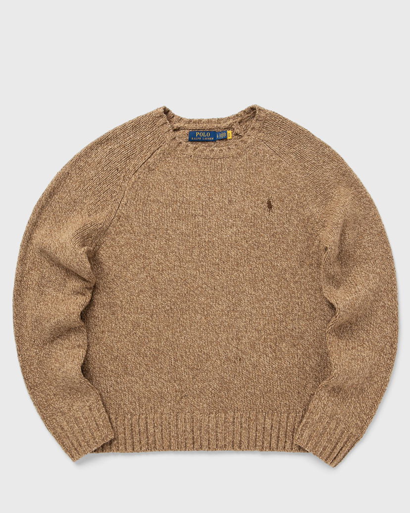 Pleteni pulover Polo by Ralph Lauren Knitted Raglan Crew Neck Pullover Bež | 710982142002