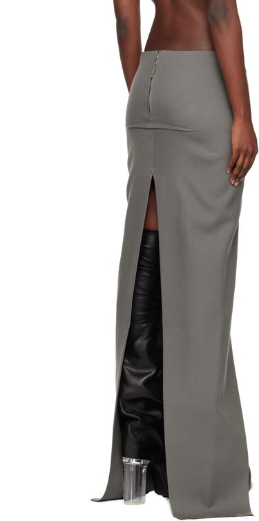 Krila Rick Owens Concordians Sliced Maxi Skirt Siva | RO02E4387 WD, 2