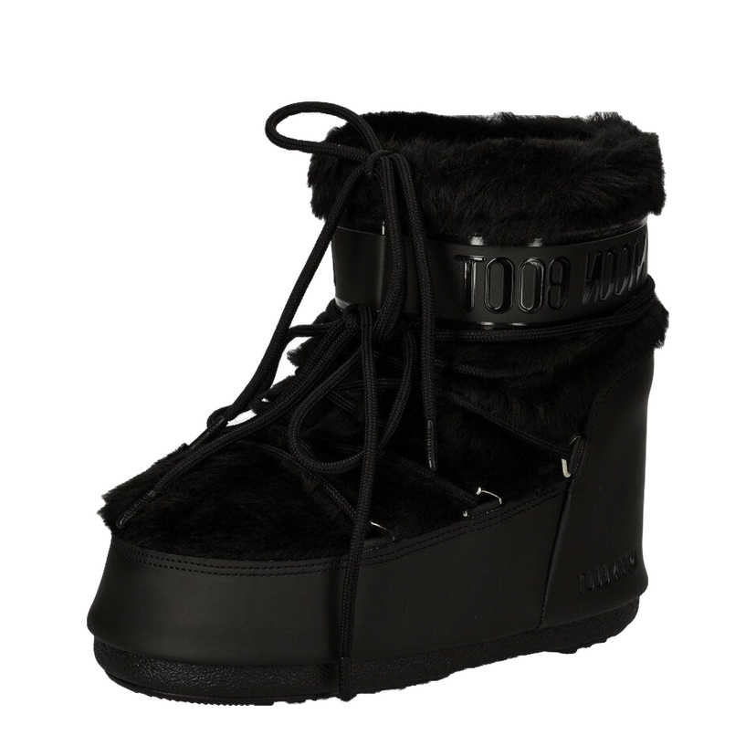 Superge in čevlji Moon Boot MB ICON LOW FAUX FUR Boots Črna | 80D1409390.N001