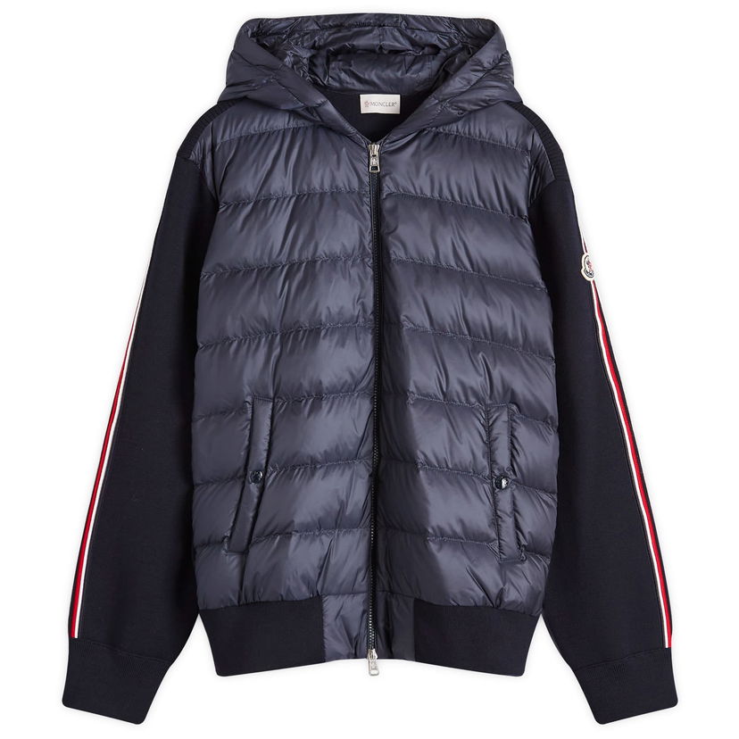 Jakna Moncler Down Knit Hooded Cardigan Jacket Črna | 9B000-M1131-22-742