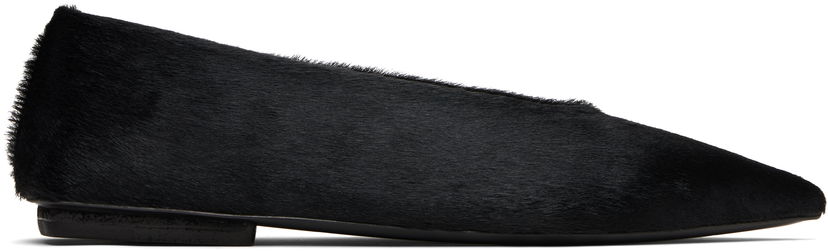 Superge in čevlji Marsèll Marsell Ago Short Hair Ballerina Flats Črna | MW8160 P028