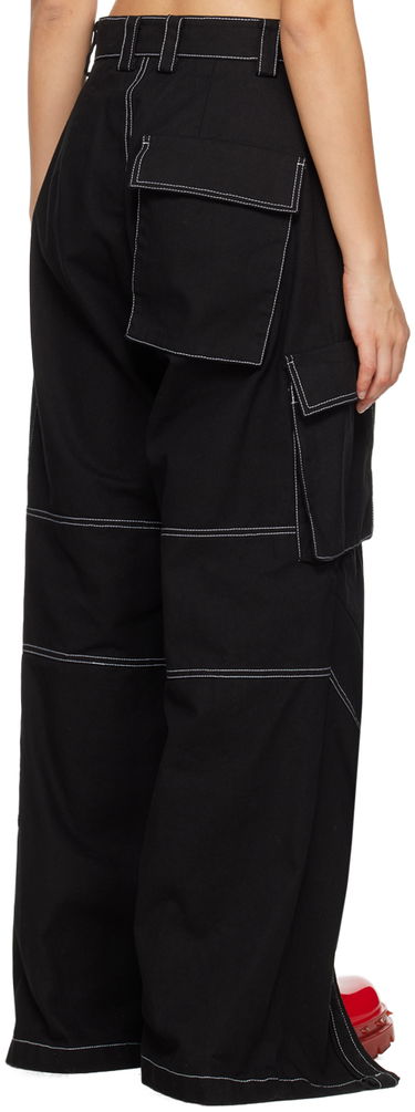 Cargo hlače We11done We11done Topstitching Cargo Pants Črna | WD-PT3-23-218-W-BK, 2