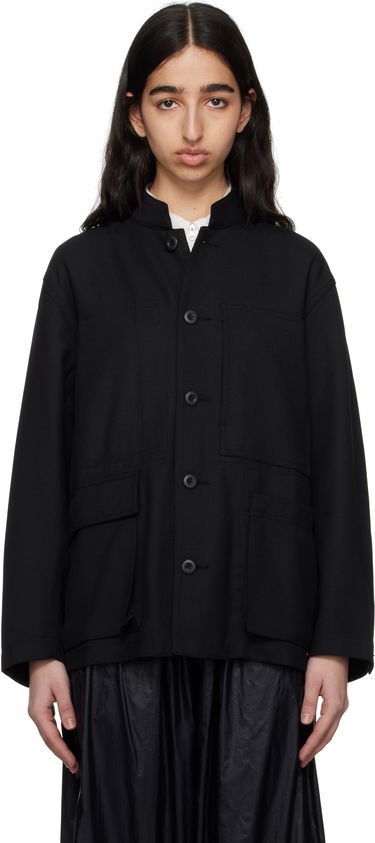 Jakna Snow Peak Snow Peak Hybrid Wool Utility Jacket Črna | JK-25SU103, 0