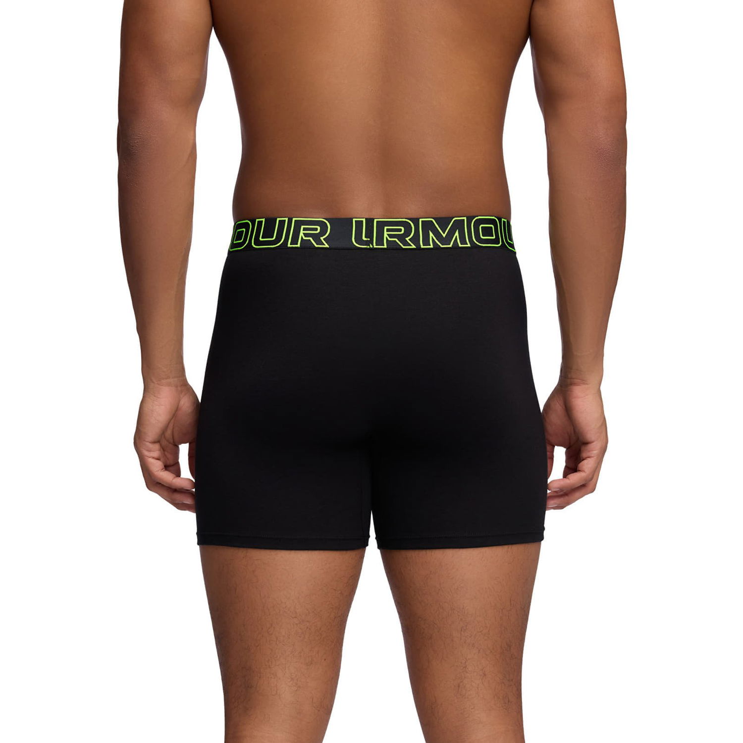 Boksarice Under Armour Performance Cotton Boxer Briefs, 6-Inch Inseam, 3-Pack Črna | 1383889-004, 1