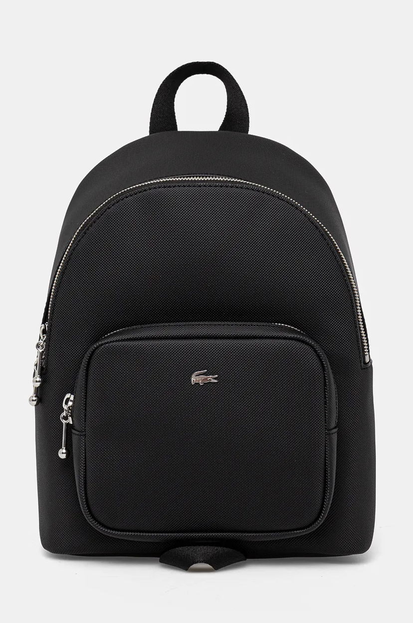 Nahrbtnik Lacoste Lacoste Small Smooth Backpack Črna | NF4759DZ