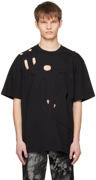 Majica Feng Chen Wang Feng Chen Wang Cutout T-Shirt Črna | FUS15TS01B, 0